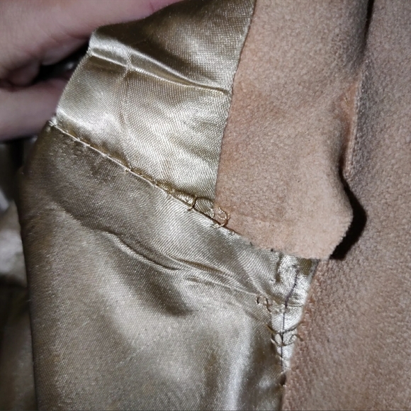 Pre-Pre-owned Vintage Women's Cashmere Trench/ Overcoat Rarest Cashmere XL - Picture 6 of 6